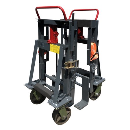 PAKE HANDLING TOOLS Machinery Mover, 9900 lb. Cap, Steel Wheel, Set of 2 PAKFM06